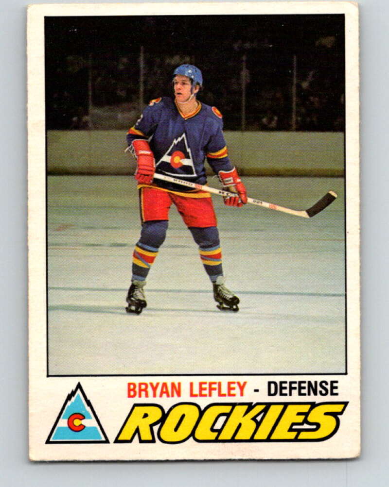 1977-78 O-Pee-Chee #297 Bryan Lefley  Colorado Rockies  V15051