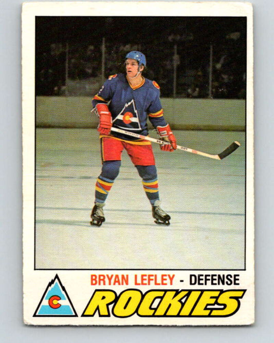 1977-78 O-Pee-Chee #297 Bryan Lefley  Colorado Rockies  V15052
