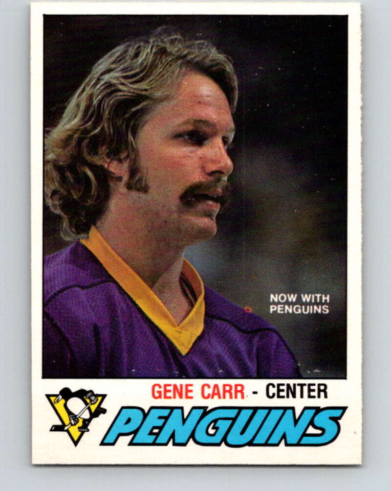 1977-78 O-Pee-Chee #298 Gene Carr  Pittsburgh Penguins  V15056