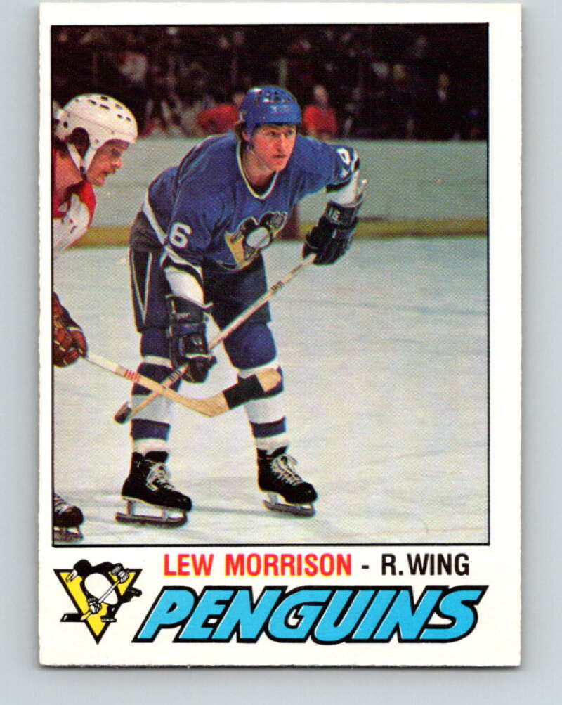 1977-78 O-Pee-Chee #300 Lew Morrison  Pittsburgh Penguins  V15072
