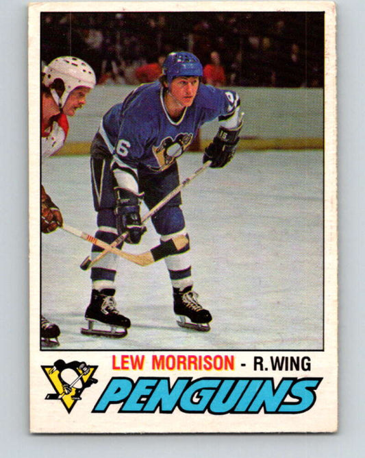 1977-78 O-Pee-Chee #300 Lew Morrison  Pittsburgh Penguins  V15074