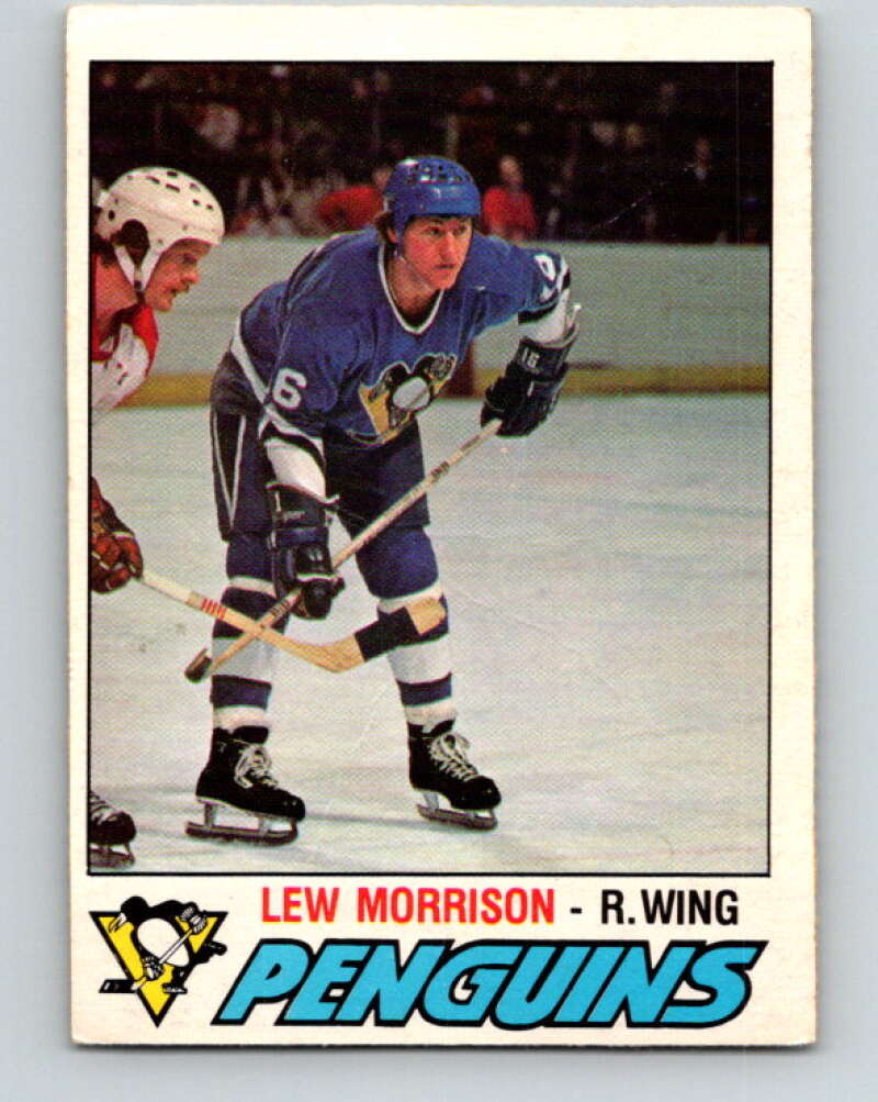 1977-78 O-Pee-Chee #300 Lew Morrison  Pittsburgh Penguins  V15075