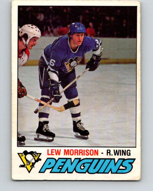 1977-78 O-Pee-Chee #300 Lew Morrison  Pittsburgh Penguins  V15076