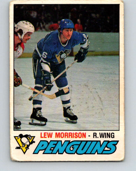 1977-78 O-Pee-Chee #300 Lew Morrison  Pittsburgh Penguins  V15077