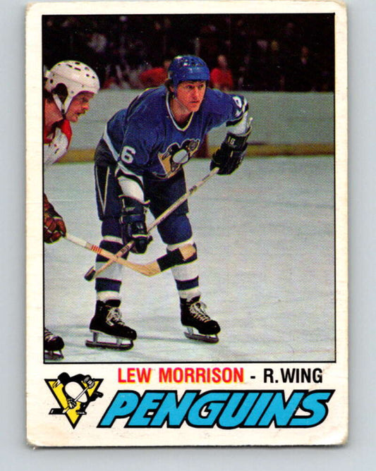 1977-78 O-Pee-Chee #300 Lew Morrison  Pittsburgh Penguins  V15078