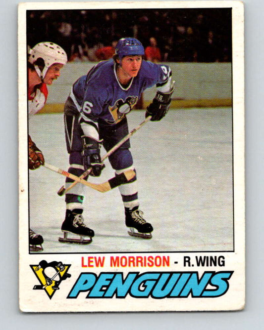 1977-78 O-Pee-Chee #300 Lew Morrison  Pittsburgh Penguins  V15079