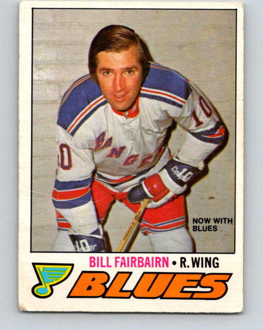 1977-78 O-Pee-Chee #303 Bill Fairbairn  St. Louis Blues  V15094