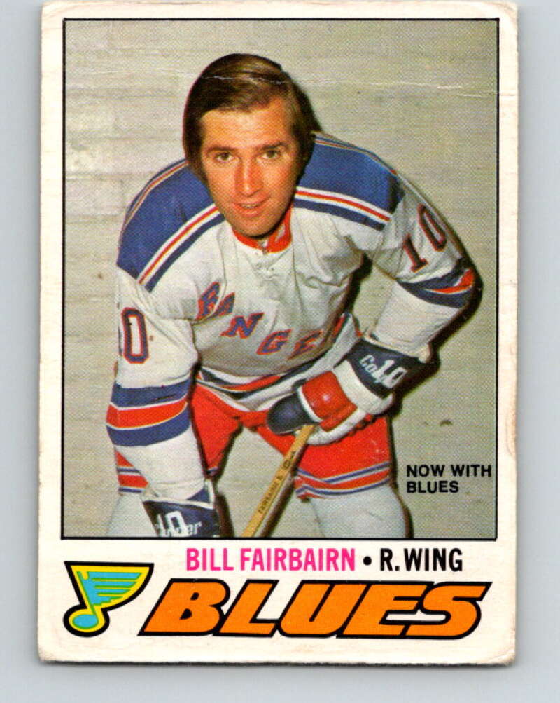 1977-78 O-Pee-Chee #303 Bill Fairbairn  St. Louis Blues  V15095