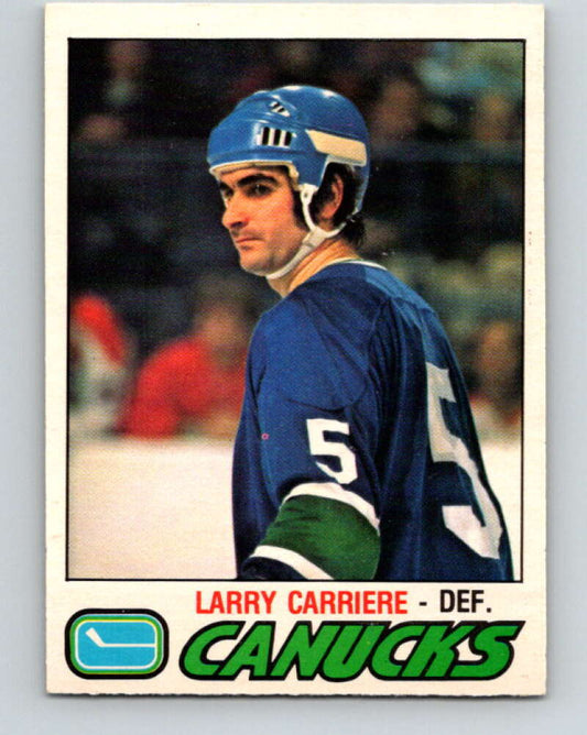 1977-78 O-Pee-Chee #304 Larry Carriere  Vancouver Canucks  V15099