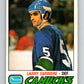 1977-78 O-Pee-Chee #304 Larry Carriere  Vancouver Canucks  V15101