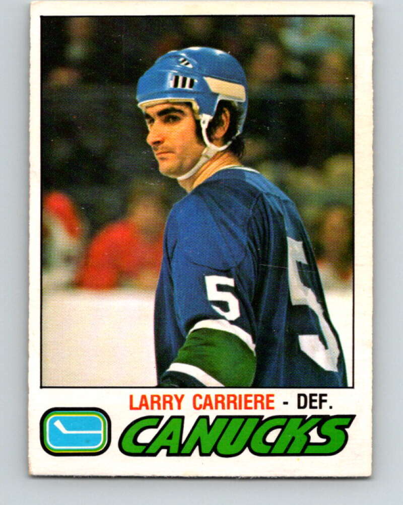 1977-78 O-Pee-Chee #304 Larry Carriere  Vancouver Canucks  V15101