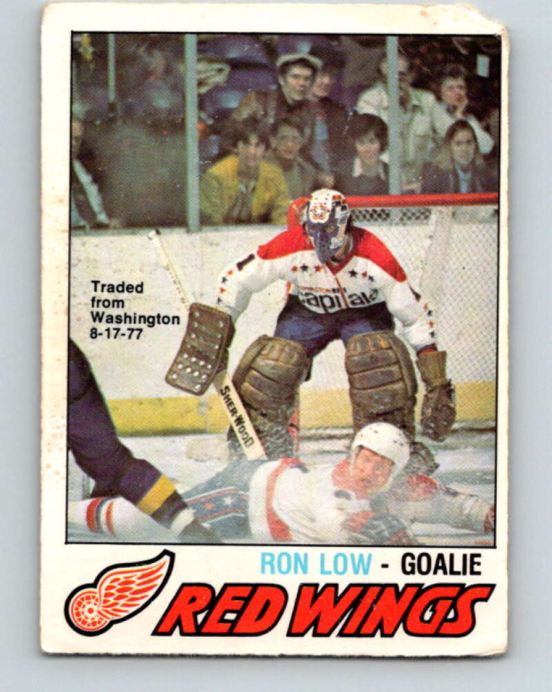 1977-78 O-Pee-Chee #305 Ron Low  Detroit Red Wings  V15104