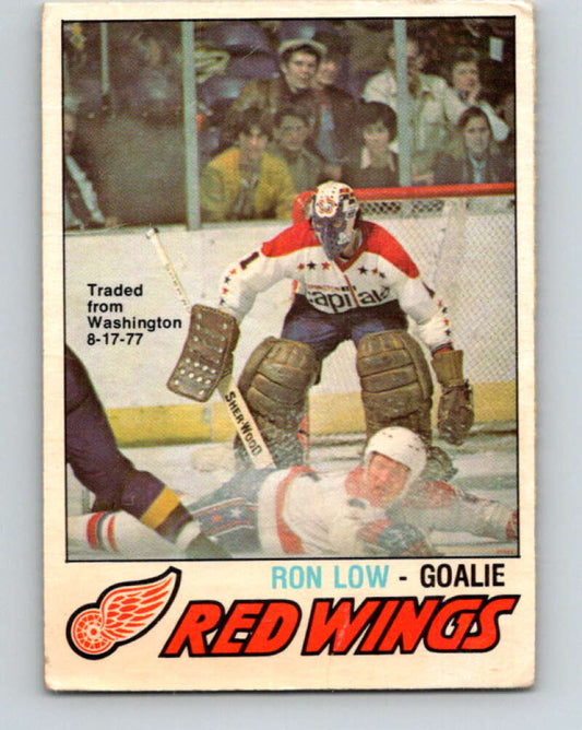 1977-78 O-Pee-Chee #305 Ron Low  Detroit Red Wings  V15105