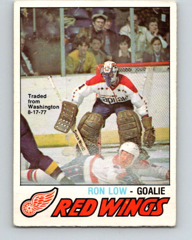 1977-78 O-Pee-Chee #305 Ron Low  Detroit Red Wings  V15106