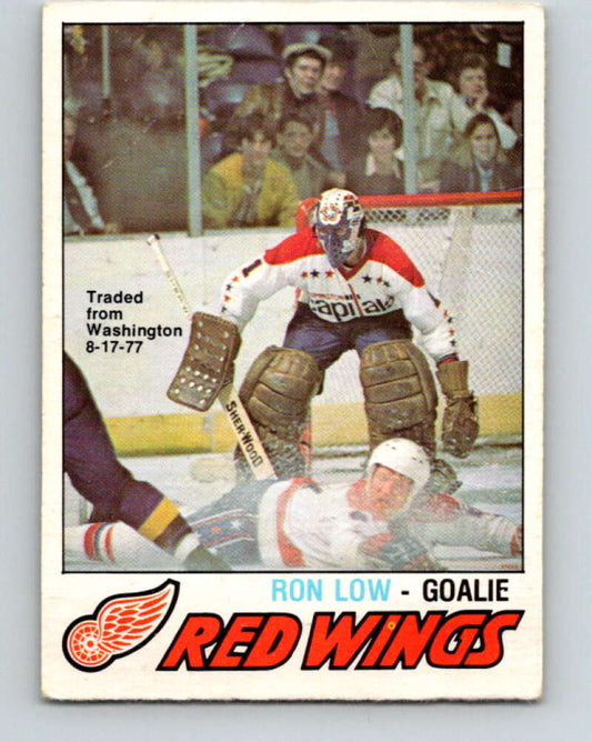 1977-78 O-Pee-Chee #305 Ron Low  Detroit Red Wings  V15106