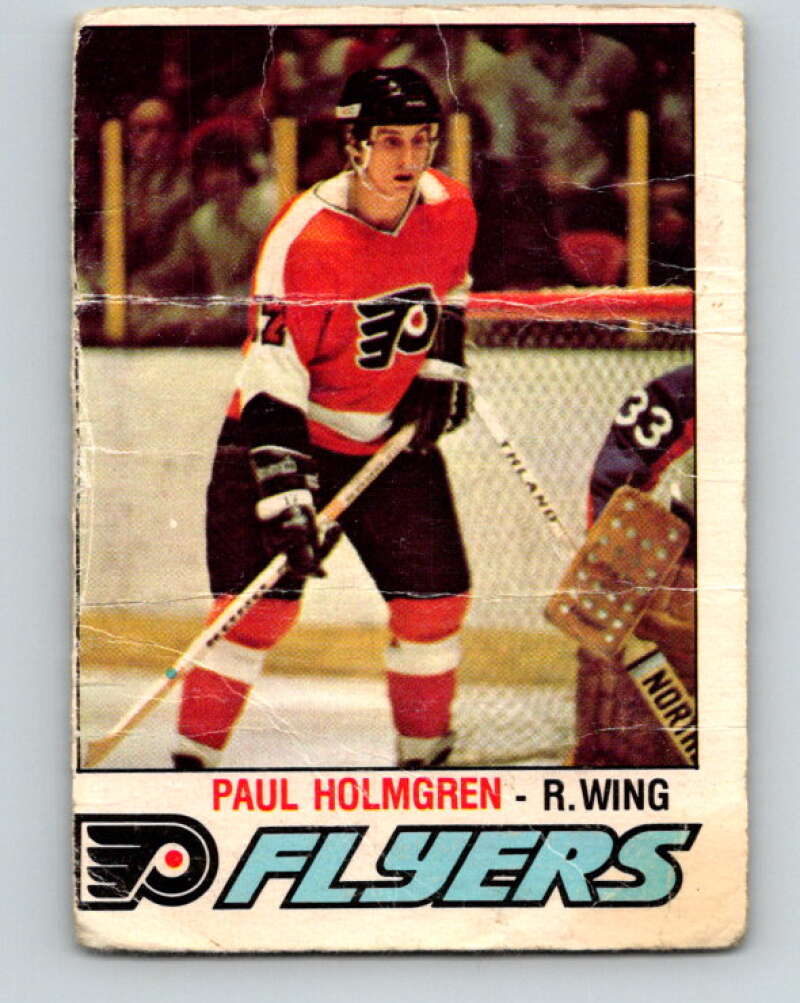 1977-78 O-Pee-Chee #307 Paul Holmgren  RC Rookie Philadelphia Flyers  V15125