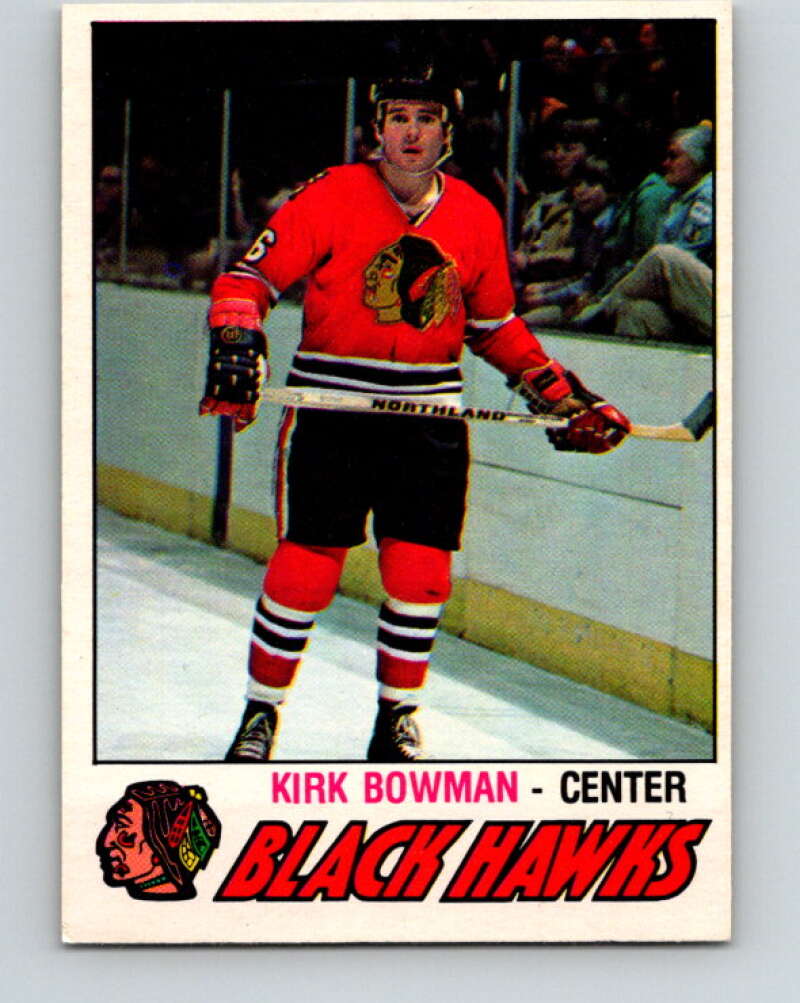 1977-78 O-Pee-Chee #309 Kirk Bowman  RC Rookie Chicago Blackhawks  V15139