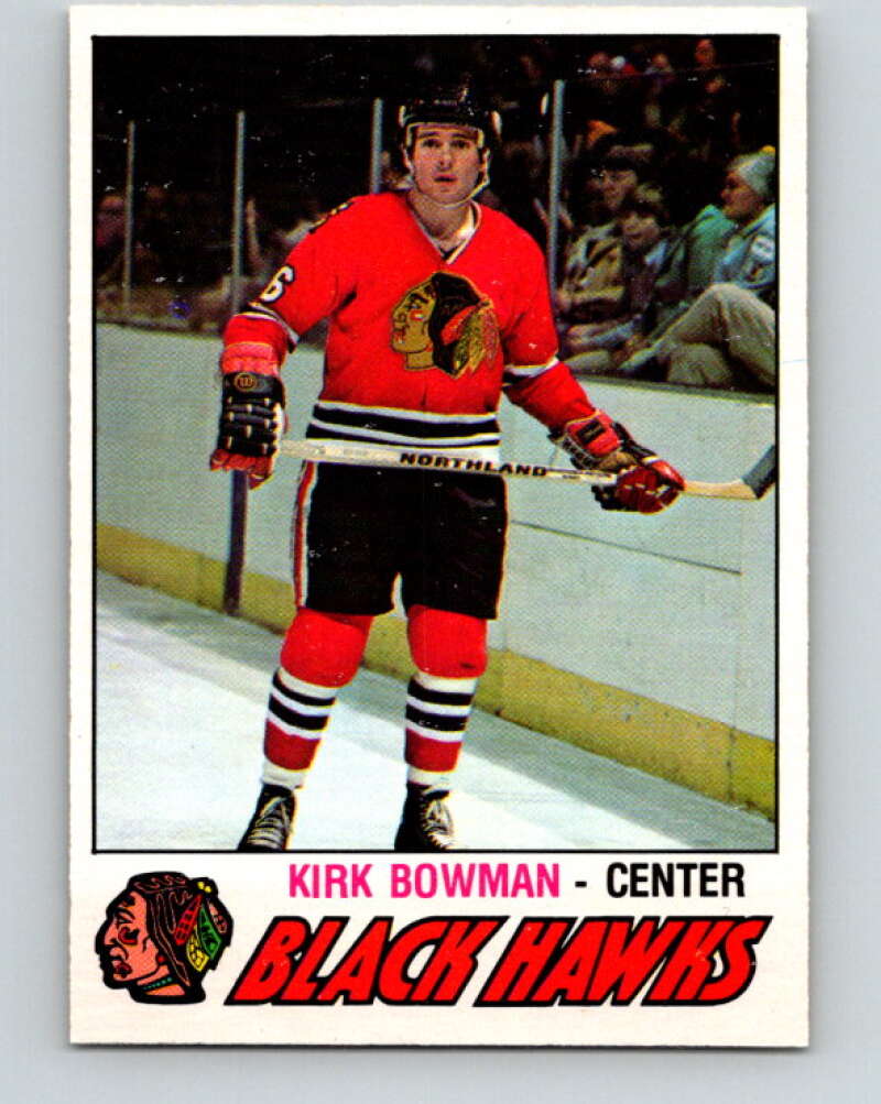 1977-78 O-Pee-Chee #309 Kirk Bowman  RC Rookie Chicago Blackhawks  V15140
