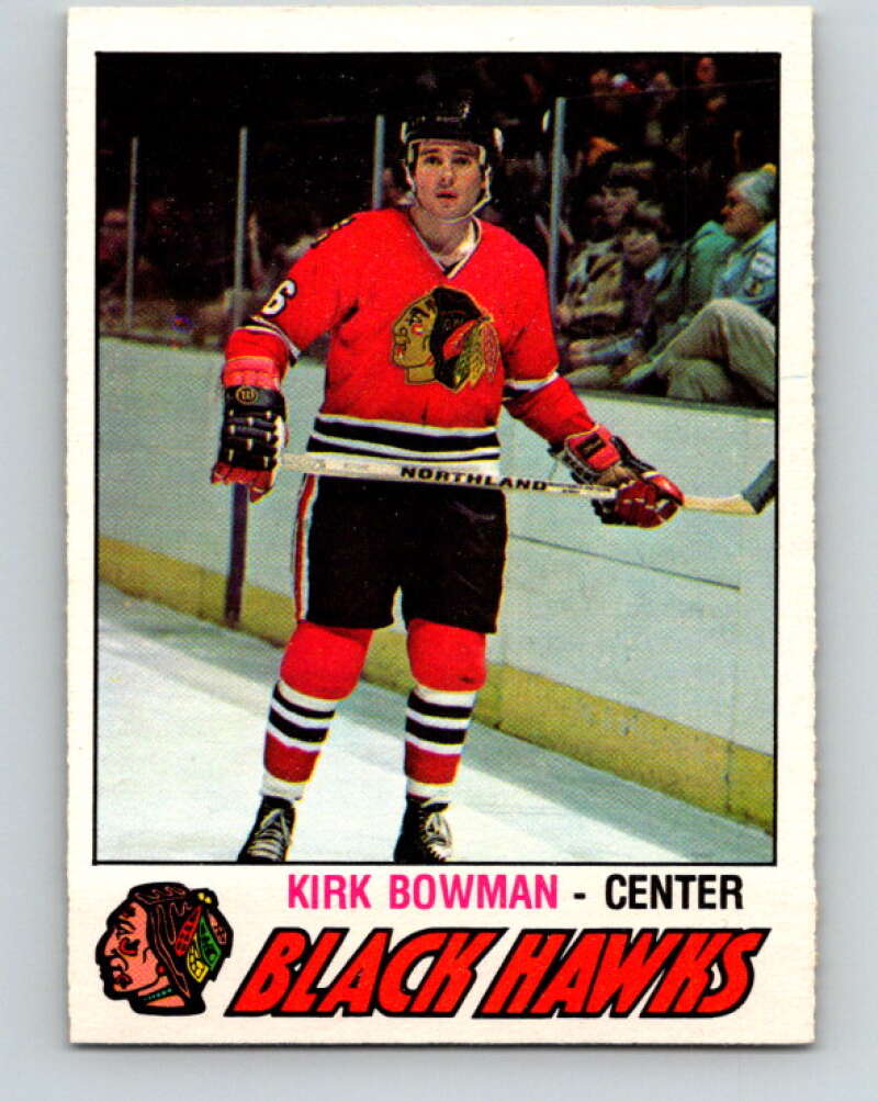 1977-78 O-Pee-Chee #309 Kirk Bowman  RC Rookie Chicago Blackhawks  V15142