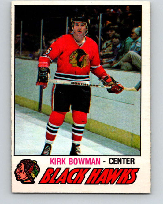 1977-78 O-Pee-Chee #309 Kirk Bowman  RC Rookie Chicago Blackhawks  V15145