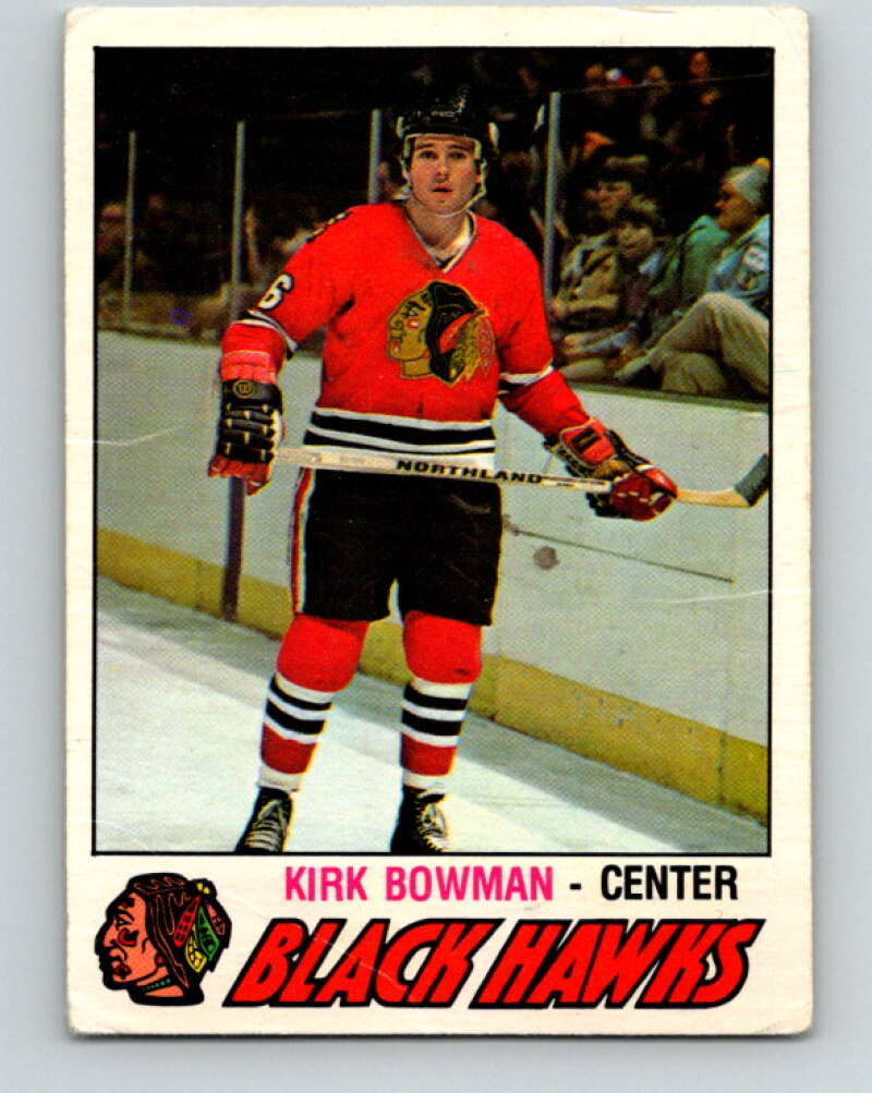 1977-78 O-Pee-Chee #309 Kirk Bowman  RC Rookie Chicago Blackhawks  V15147