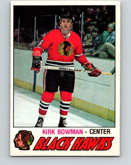 1977-78 O-Pee-Chee #309 Kirk Bowman  RC Rookie Chicago Blackhawks  V15148