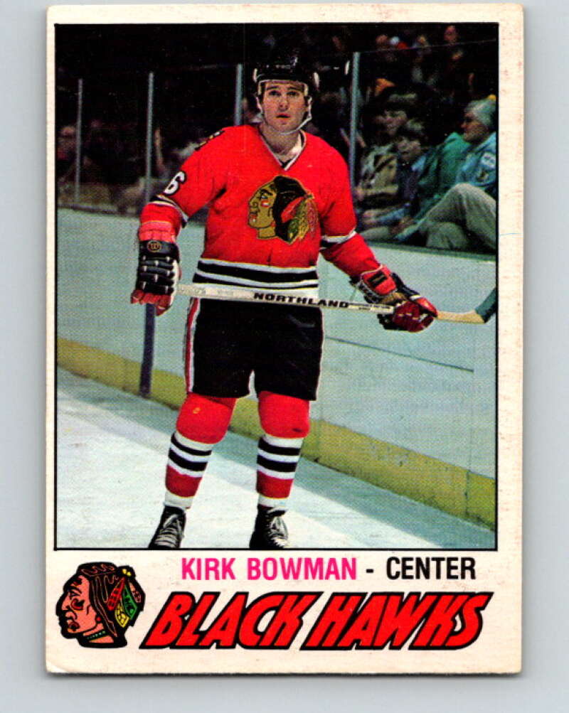1977-78 O-Pee-Chee #309 Kirk Bowman  RC Rookie Chicago Blackhawks  V15149