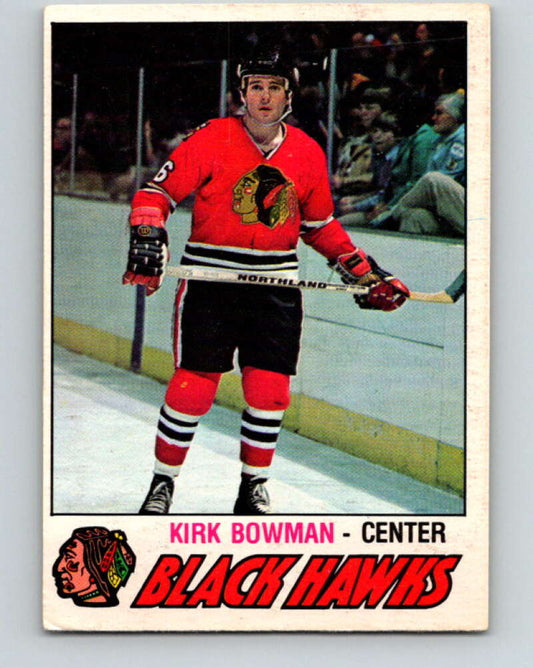 1977-78 O-Pee-Chee #309 Kirk Bowman  RC Rookie Chicago Blackhawks  V15149