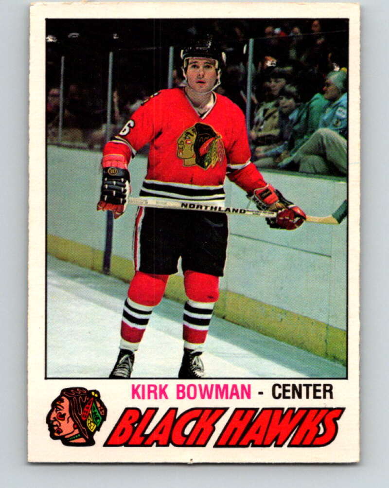 1977-78 O-Pee-Chee #309 Kirk Bowman  RC Rookie Chicago Blackhawks  V15150