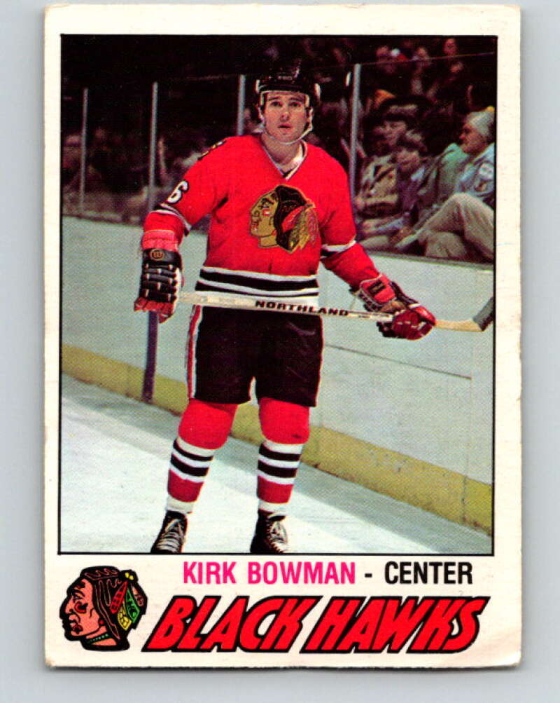 1977-78 O-Pee-Chee #309 Kirk Bowman  RC Rookie Chicago Blackhawks  V15152