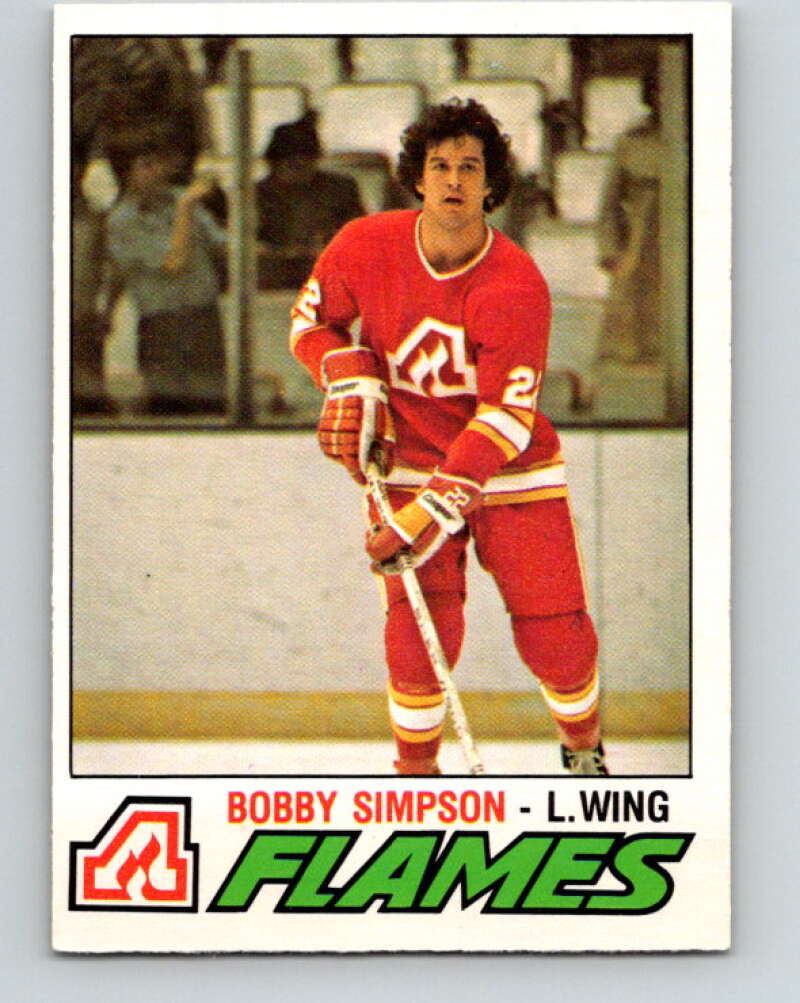 1977-78 O-Pee-Chee #310 Bobby Simpson  RC Rookie Atlanta Flames  V15153