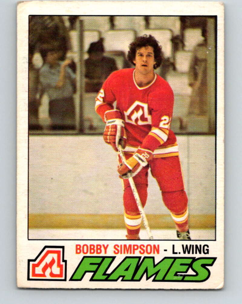 1977-78 O-Pee-Chee #310 Bobby Simpson  RC Rookie Atlanta Flames  V15154