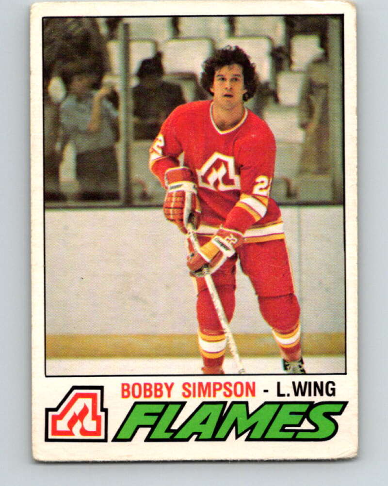 1977-78 O-Pee-Chee #310 Bobby Simpson  RC Rookie Atlanta Flames  V15155