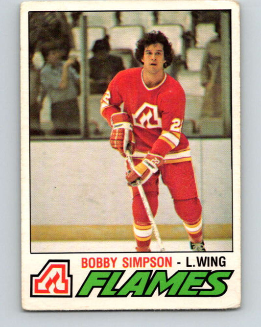 1977-78 O-Pee-Chee #310 Bobby Simpson  RC Rookie Atlanta Flames  V15155
