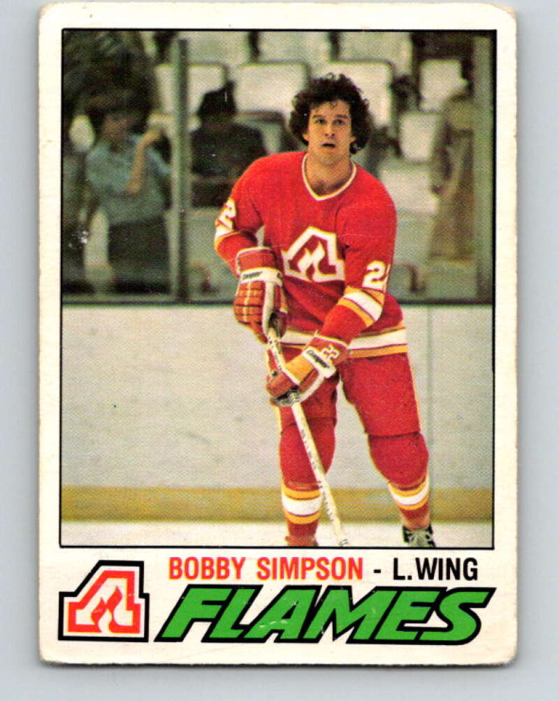 1977-78 O-Pee-Chee #310 Bobby Simpson  RC Rookie Atlanta Flames  V15159