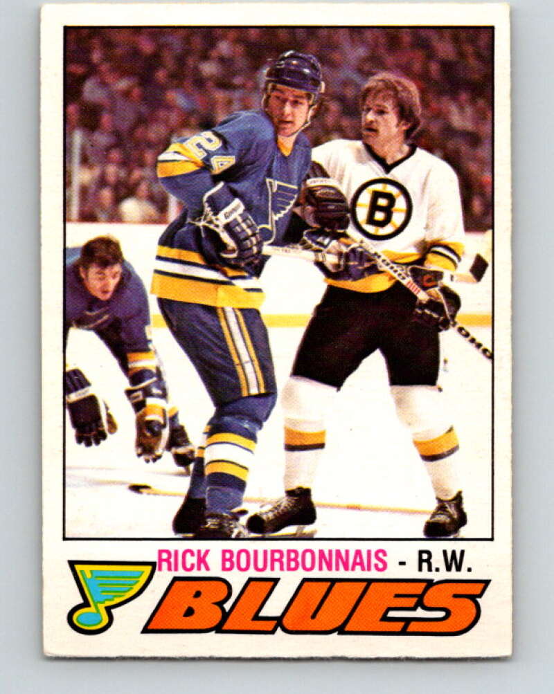 1977-78 O-Pee-Chee #312 Rick Bourbonnais UER  RC Rookie Blues  V15169
