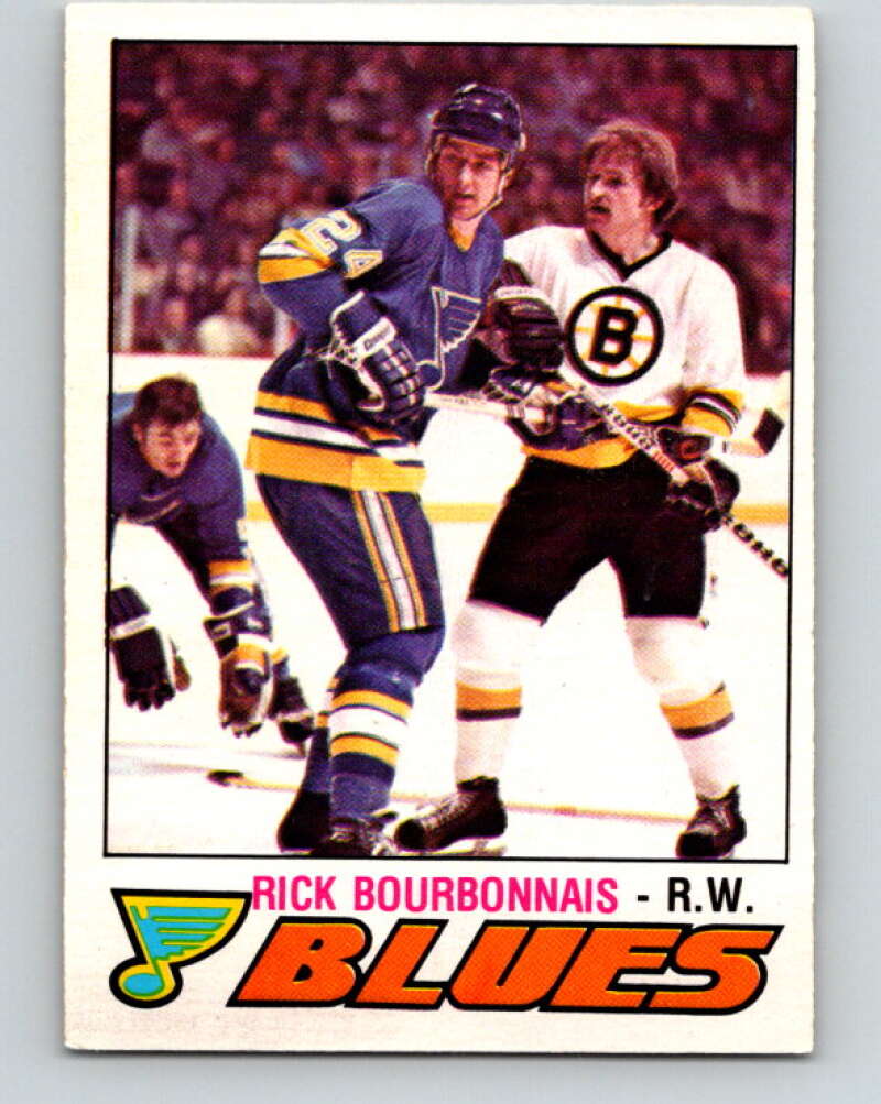 1977-78 O-Pee-Chee #312 Rick Bourbonnais UER  RC Rookie Blues  V15170