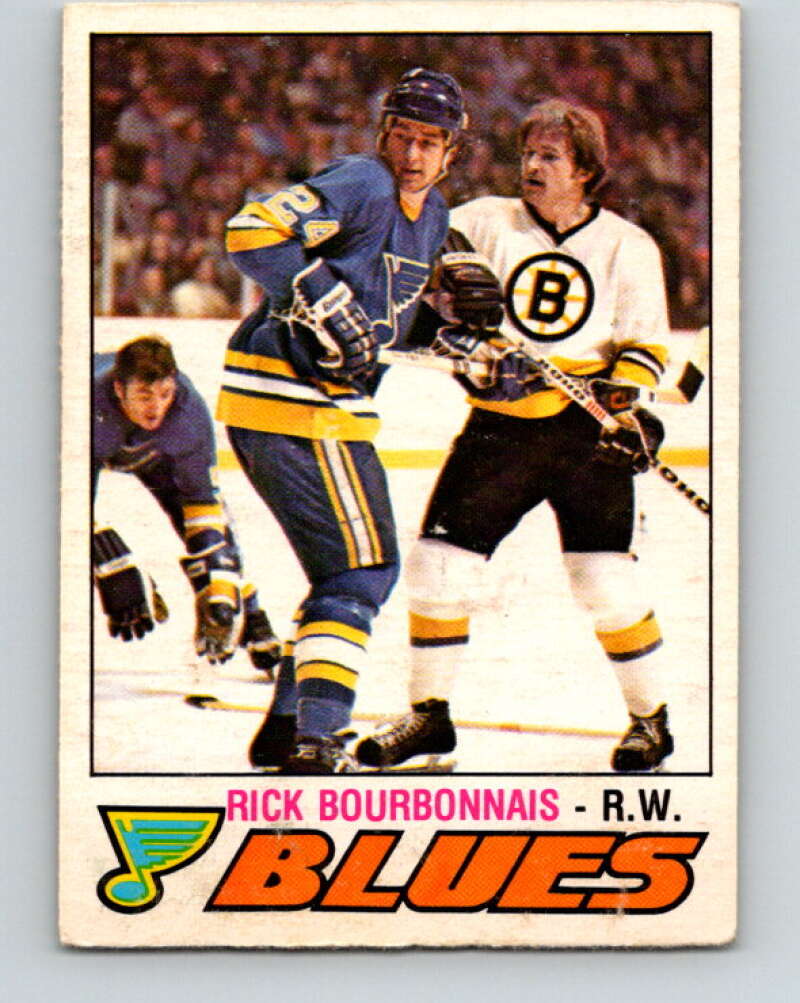 1977-78 O-Pee-Chee #312 Rick Bourbonnais UER  RC Rookie Blues  V15171