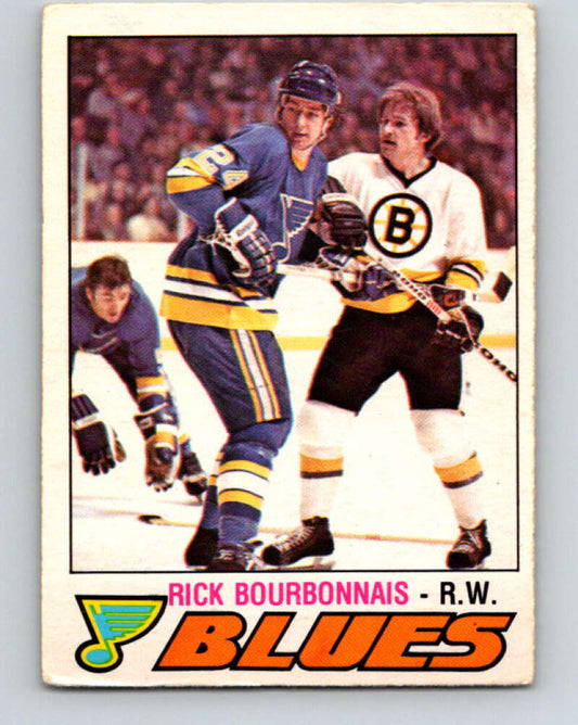 1977-78 O-Pee-Chee #312 Rick Bourbonnais UER  RC Rookie Blues  V15172