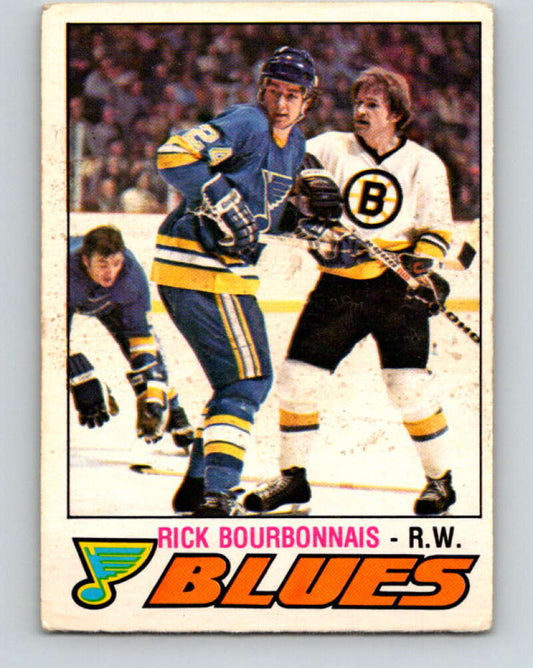 1977-78 O-Pee-Chee #312 Rick Bourbonnais UER  RC Rookie Blues  V15173