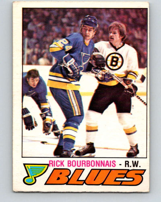 1977-78 O-Pee-Chee #312 Rick Bourbonnais UER  RC Rookie Blues  V15175