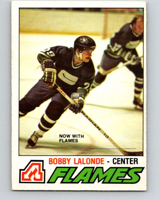 1977-78 O-Pee-Chee #313 Bobby Lalonde  Atlanta Flames  V15176