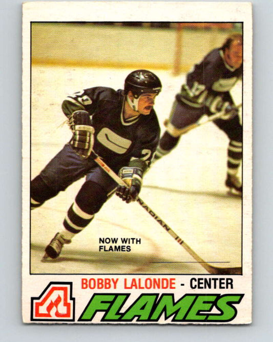 1977-78 O-Pee-Chee #313 Bobby Lalonde  Atlanta Flames  V15180