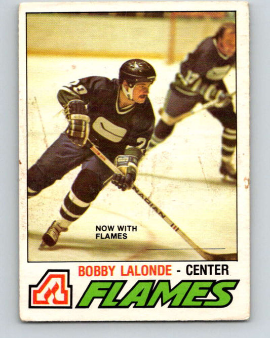 1977-78 O-Pee-Chee #313 Bobby Lalonde  Atlanta Flames  V15183