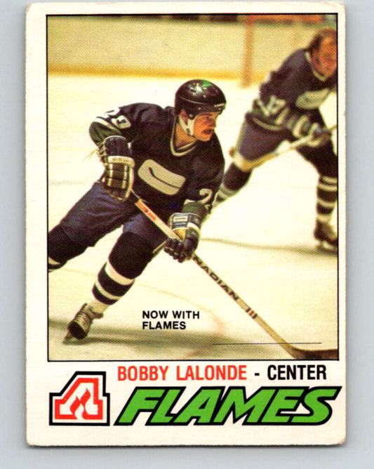 1977-78 O-Pee-Chee #313 Bobby Lalonde  Atlanta Flames  V15185