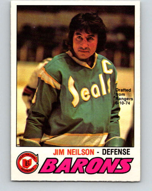 1977-78 O-Pee-Chee #317 Jim Neilson  Cleveland Barons  V15216