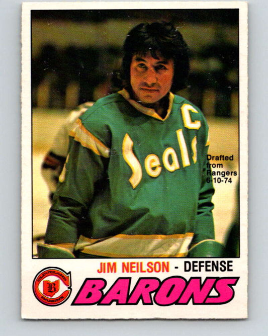 1977-78 O-Pee-Chee #317 Jim Neilson  Cleveland Barons  V15217