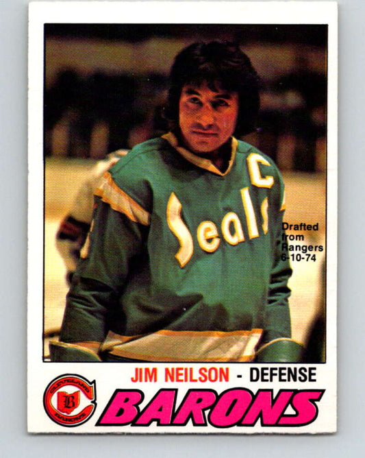 1977-78 O-Pee-Chee #317 Jim Neilson  Cleveland Barons  V15218