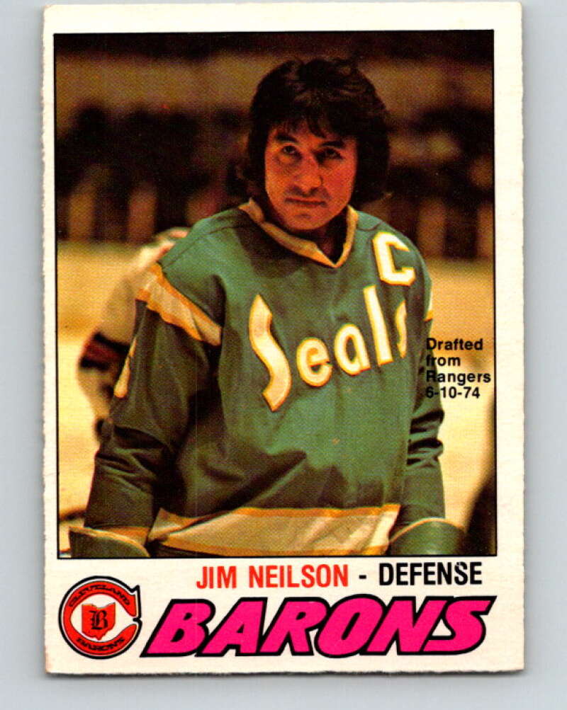 1977-78 O-Pee-Chee #317 Jim Neilson  Cleveland Barons  V15219