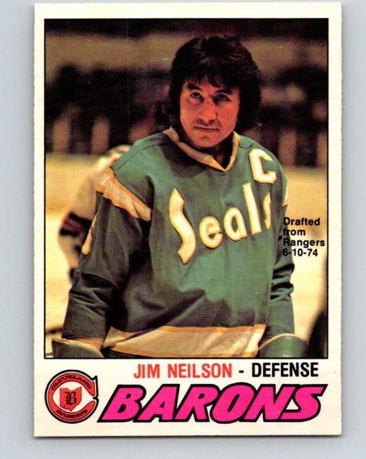 1977-78 O-Pee-Chee #317 Jim Neilson  Cleveland Barons  V15220